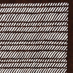 Antique Japanese Ise Katagami Paper Kimono Stencil Wavy Rope Weave Lines A737