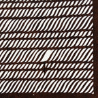 Antique Japanese Ise Katagami Paper Kimono Stencil Wavy Rope Weave Lines A737