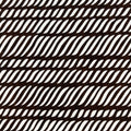 Antique Japanese Ise Katagami Paper Kimono Stencil Wavy Rope Weave Lines A737