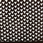 Antique Japanese Ise Katagami Paper Kimono Stencil Wavy Triangle Chidori A705