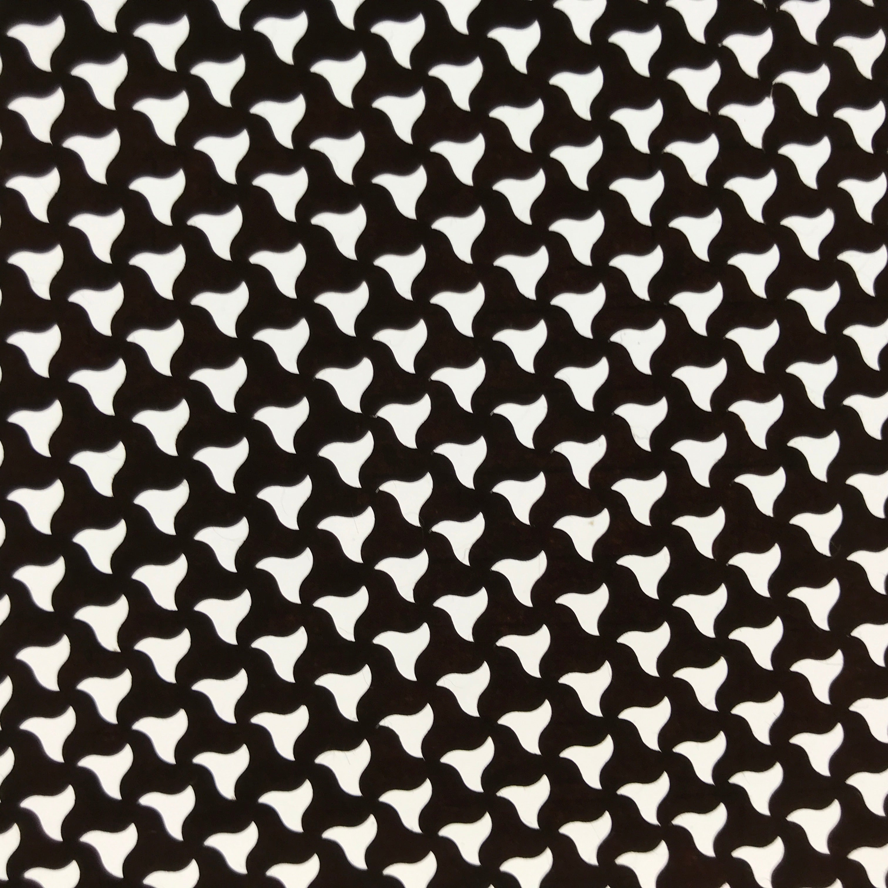 Antique Japanese Ise Katagami Paper Kimono Stencil Wavy Triangle Chidori A705