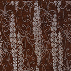Antique Japanese Ise Katagami Paper Kimono Stencil Wisteria Fuji Flowers A701