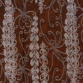 Antique Japanese Ise Katagami Paper Kimono Stencil Wisteria Fuji Flowers A701