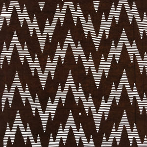 Antique Japanese Ise Katagami Paper Kimono Stencil Yamaji Zigzag Pattern A677