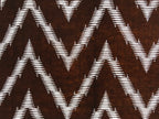 Antique Japanese Ise Katagami Paper Kimono Stencil Yamaji Zigzag Pattern A700