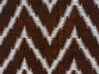 Antique Japanese Ise Katagami Paper Kimono Stencil Yamaji Zigzag Pattern A700