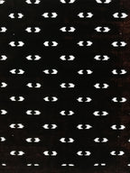 Antique Japanese Katagami Kimono Paper Stencil Abstract Half Circles 4Y708