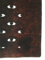 Antique Japanese Katagami Kimono Paper Stencil Abstract Half Circles 4Y708