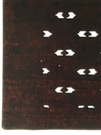 Antique Japanese Katagami Kimono Paper Stencil Abstract Half Circles 4Y708