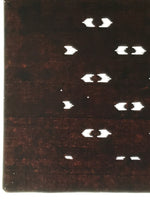 Antique Japanese Katagami Kimono Paper Stencil Abstract Half Circles 4Y708