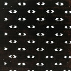 Antique Japanese Katagami Kimono Paper Stencil Abstract Half Circles 4Y708