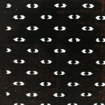 Antique Japanese Katagami Kimono Paper Stencil Abstract Half Circles 4Y708