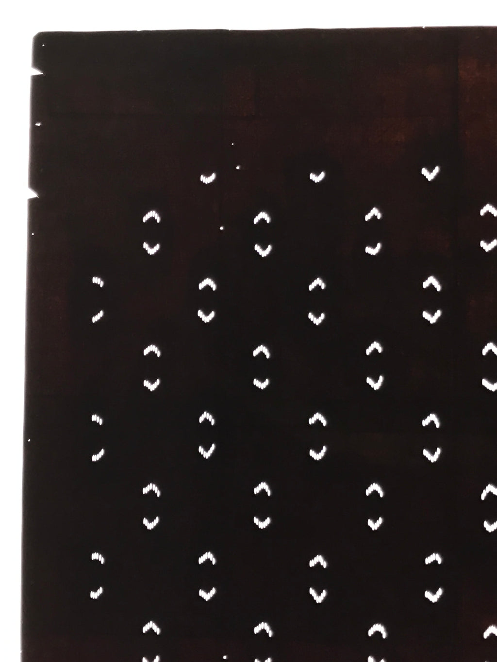 Antique Japanese Katagami Kimono Paper Stencil Abstract Half Circles 4Y709