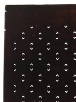 Antique Japanese Katagami Kimono Paper Stencil Abstract Half Circles 4Y709