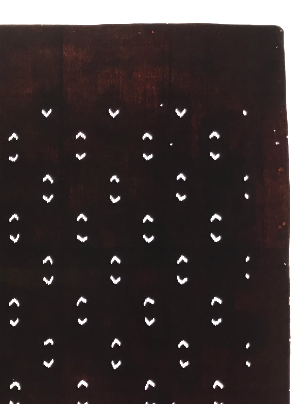 Antique Japanese Katagami Kimono Paper Stencil Abstract Half Circles 4Y709