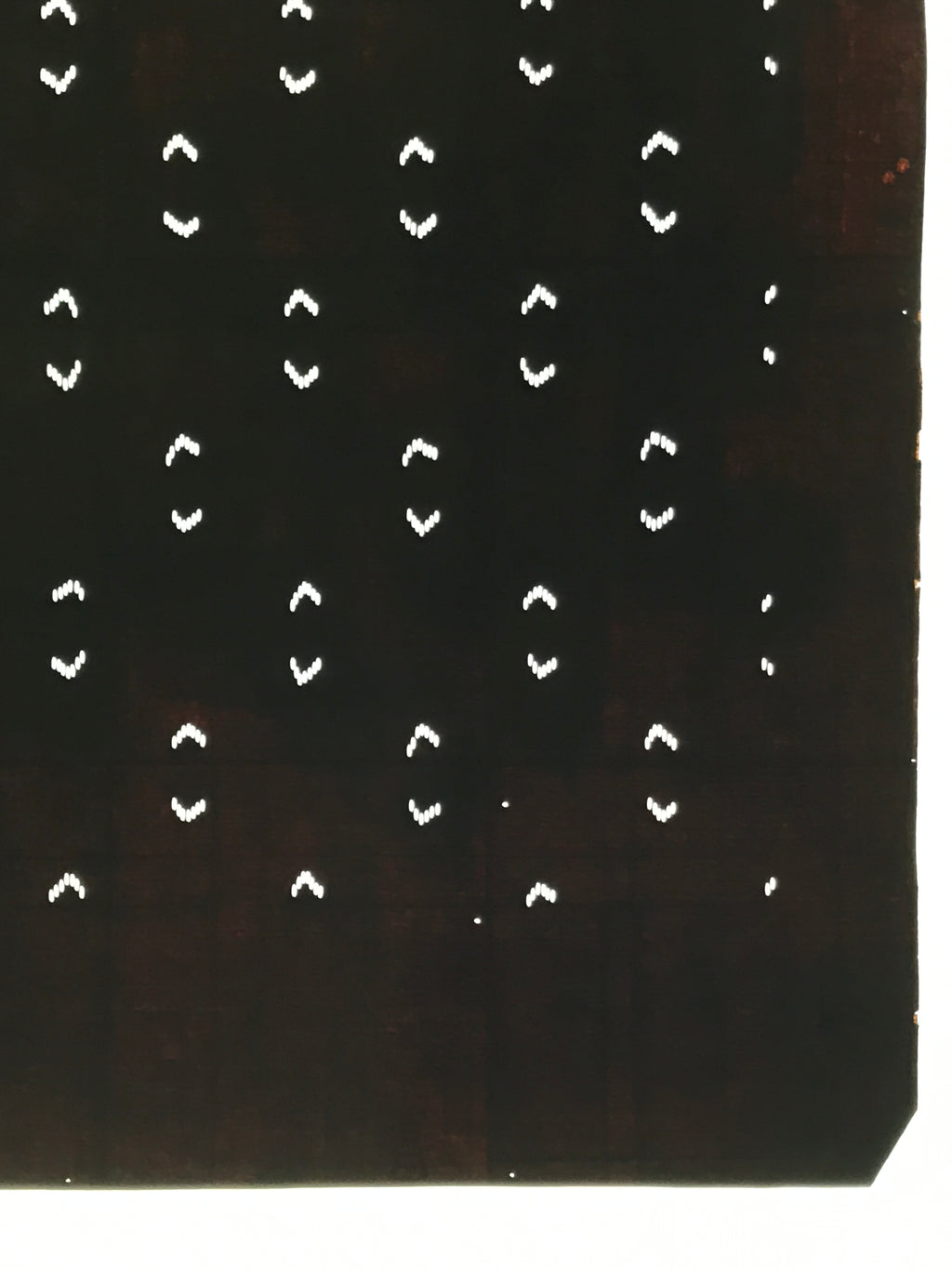 Antique Japanese Katagami Kimono Paper Stencil Abstract Half Circles 4Y709