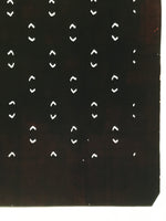 Antique Japanese Katagami Kimono Paper Stencil Abstract Half Circles 4Y709