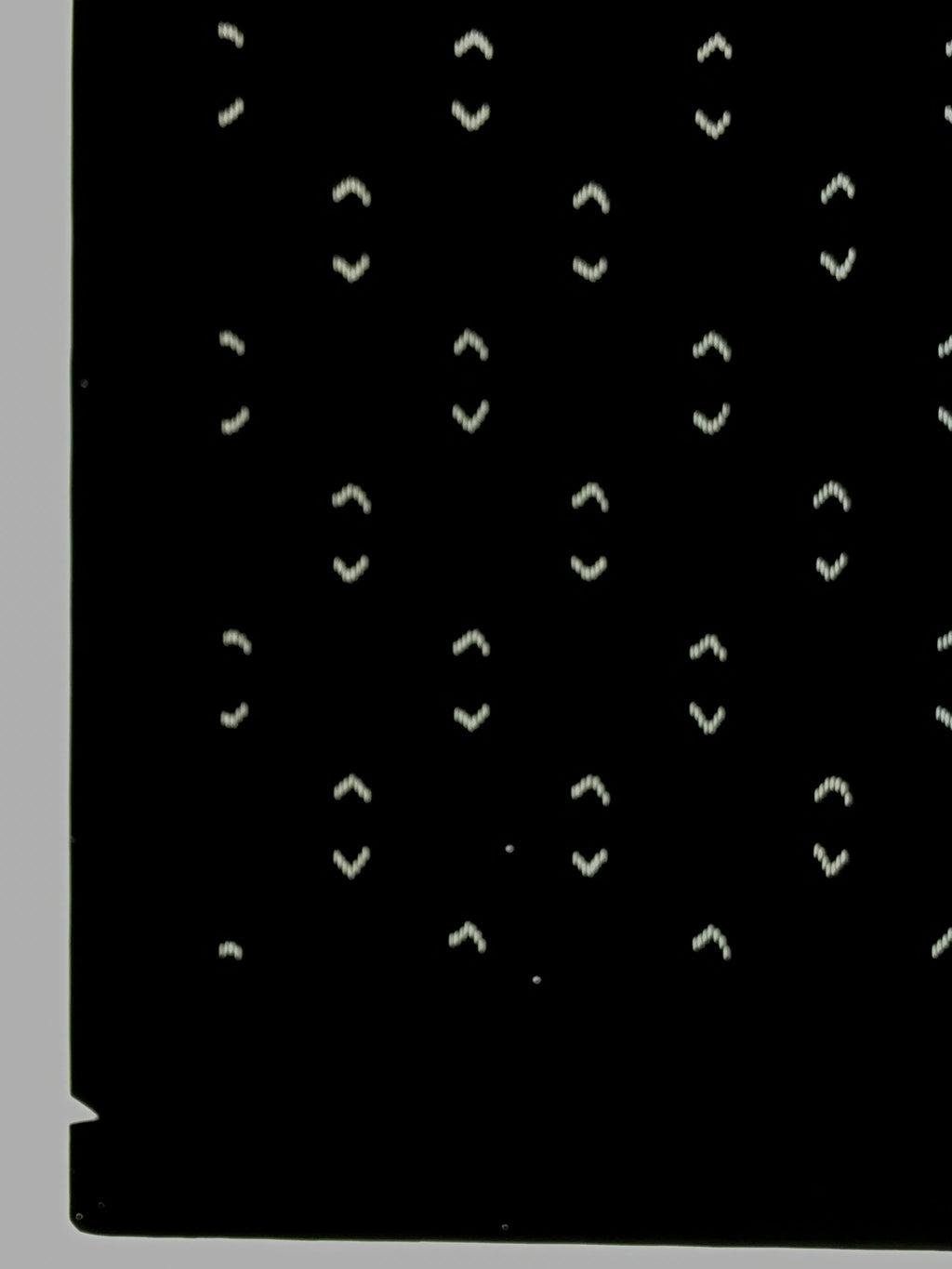 Antique Japanese Katagami Kimono Paper Stencil Abstract Half Circles 4Y709