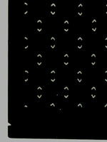 Antique Japanese Katagami Kimono Paper Stencil Abstract Half Circles 4Y709