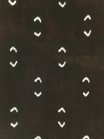 Antique Japanese Katagami Kimono Paper Stencil Abstract Half Circles 4Y709