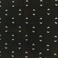 Antique Japanese Katagami Kimono Paper Stencil Abstract Half Circles 4Y709