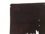 Antique Japanese Katagami Kimono Paper Stencil Background Vertical Lines 4Y656