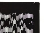 Antique Japanese Katagami Kimono Paper Stencil Background Vertical Lines 4Y656
