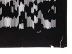 Antique Japanese Katagami Kimono Paper Stencil Background Vertical Lines 4Y656