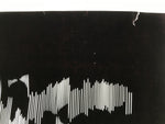 Antique Japanese Katagami Kimono Paper Stencil Background Vertical Lines 4Y656