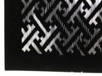 Antique Japanese Katagami Kimono Paper Stencil Buddhist Sayagata Pattern 4Y662