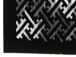Antique Japanese Katagami Kimono Paper Stencil Buddhist Sayagata Pattern 4Y662