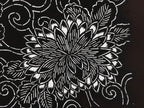 Antique Japanese Katagami Kimono Paper Stencil Chrysanthemum Karakusa 4Y557