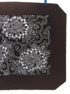 Antique Japanese Katagami Kimono Paper Stencil Chrysanthemum Karakusa 4Y557