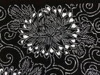 Antique Japanese Katagami Kimono Paper Stencil Chrysanthemum Karakusa 4Y557