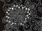 Antique Japanese Katagami Kimono Paper Stencil Chrysanthemum Karakusa 4Y557