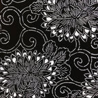Antique Japanese Katagami Kimono Paper Stencil Chrysanthemum Karakusa 4Y557