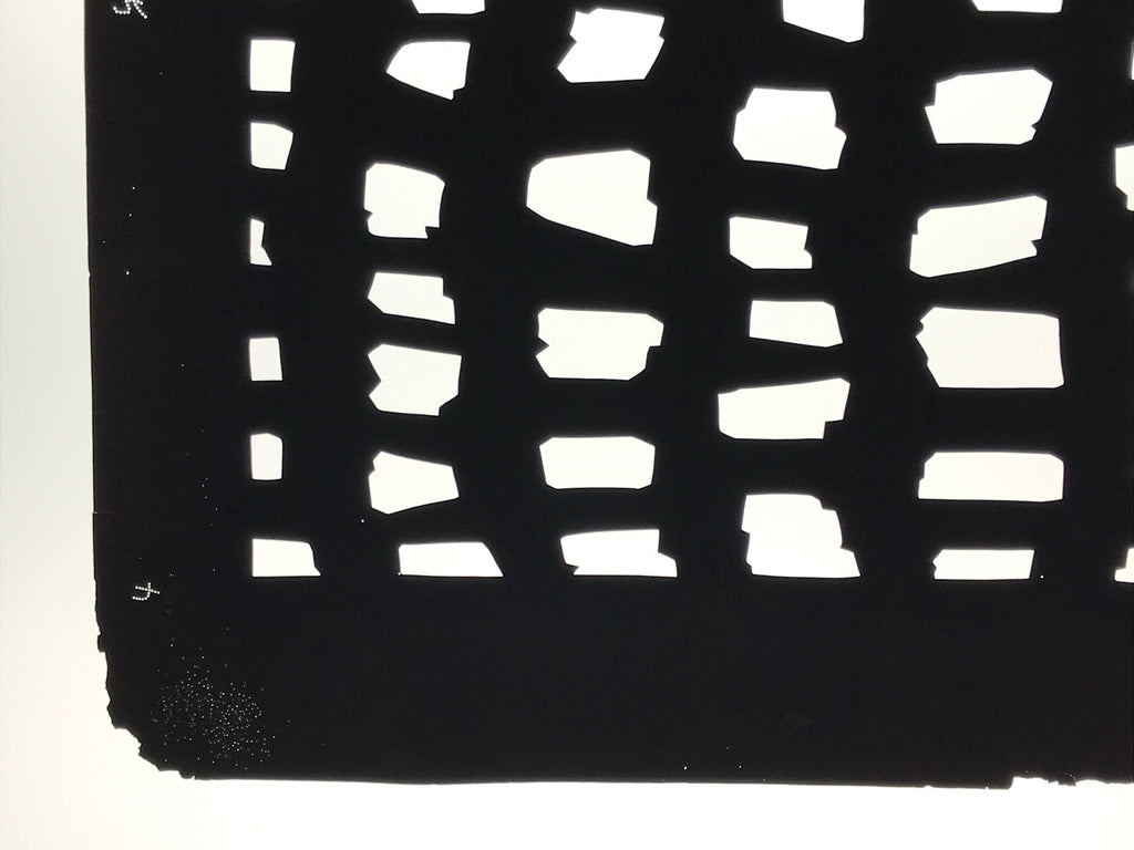 Antique Japanese Katagami Kimono Paper Stencil Katazome Abstract Blocks 4Y678