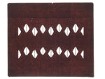 Antique Japanese Katagami Kimono Paper Stencil Katazome Abstract Diamond 4Y690