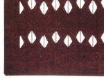 Antique Japanese Katagami Kimono Paper Stencil Katazome Abstract Diamond 4Y690