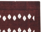 Antique Japanese Katagami Kimono Paper Stencil Katazome Abstract Diamond 4Y690