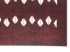 Antique Japanese Katagami Kimono Paper Stencil Katazome Abstract Diamond 4Y690
