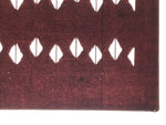 Antique Japanese Katagami Kimono Paper Stencil Katazome Abstract Diamond 4Y690