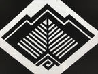 Antique Japanese Katagami Kimono Paper Stencil Katazome Abstract Geometric 4Y543