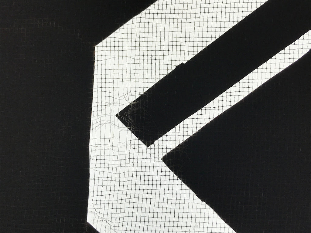Antique Japanese Katagami Kimono Paper Stencil Katazome Abstract Geometric 4Y543