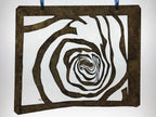 Antique Japanese Katagami Kimono Paper Stencil Katazome Abstract Rose 4Y588