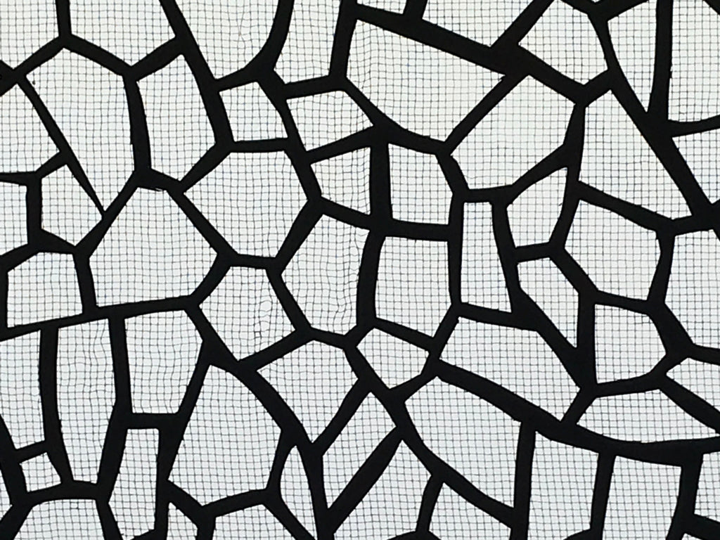Antique Japanese Katagami Kimono Paper Stencil Katazome Abstract Shapes 4Y564