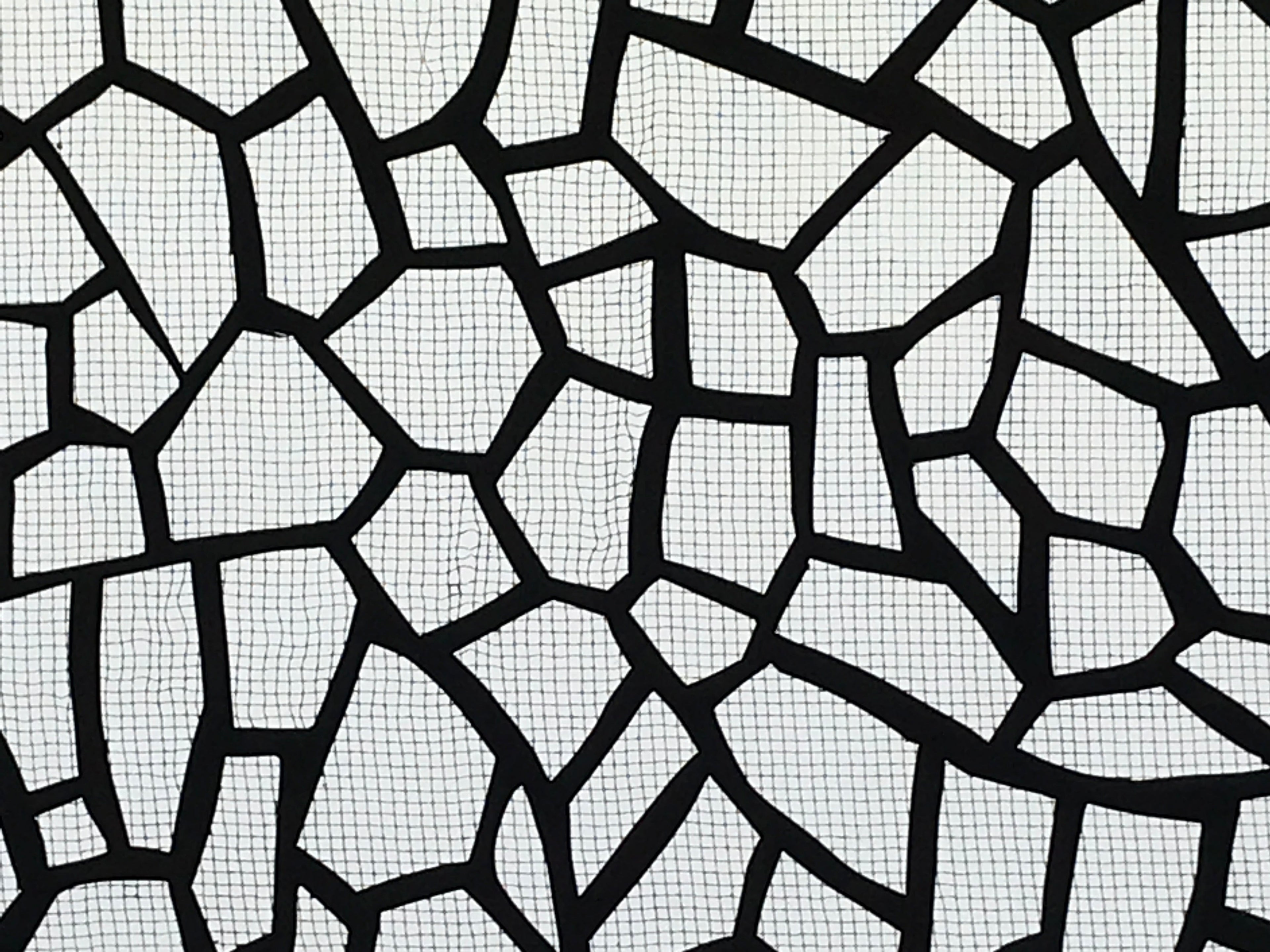 Antique Japanese Katagami Kimono Paper Stencil Katazome Abstract Shapes 4Y564