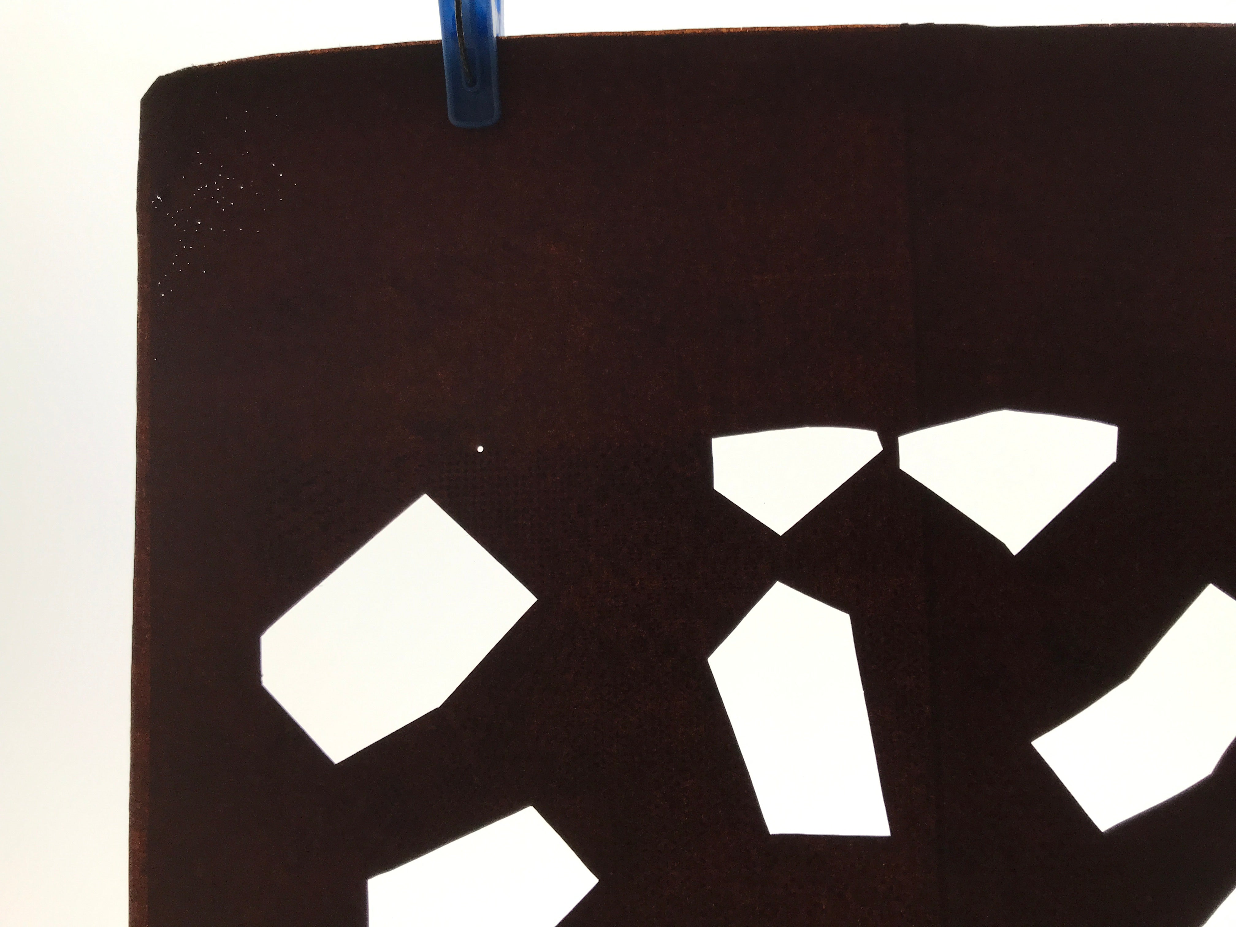 Antique Japanese Katagami Kimono Paper Stencil Katazome Abstract Shapes 4Y646