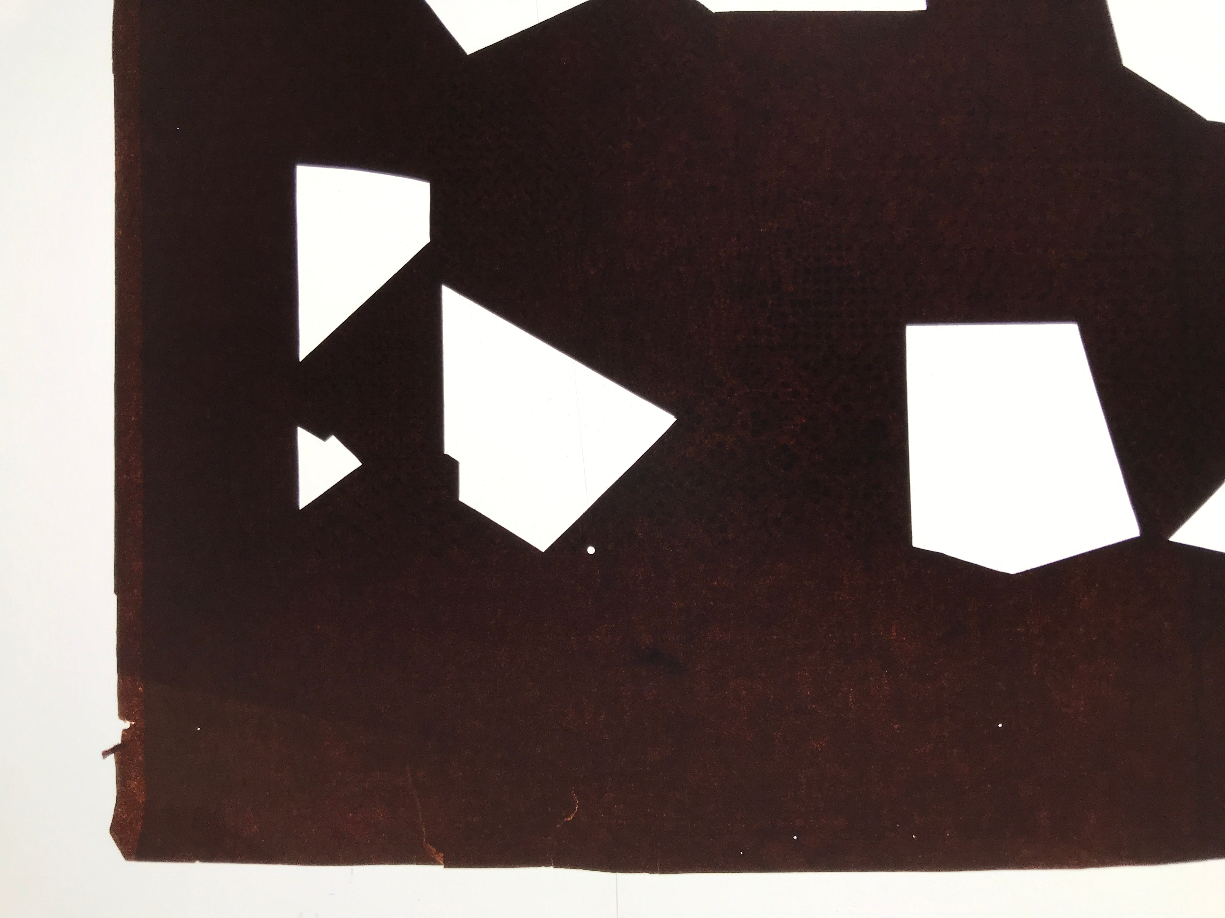 Antique Japanese Katagami Kimono Paper Stencil Katazome Abstract Shapes 4Y646