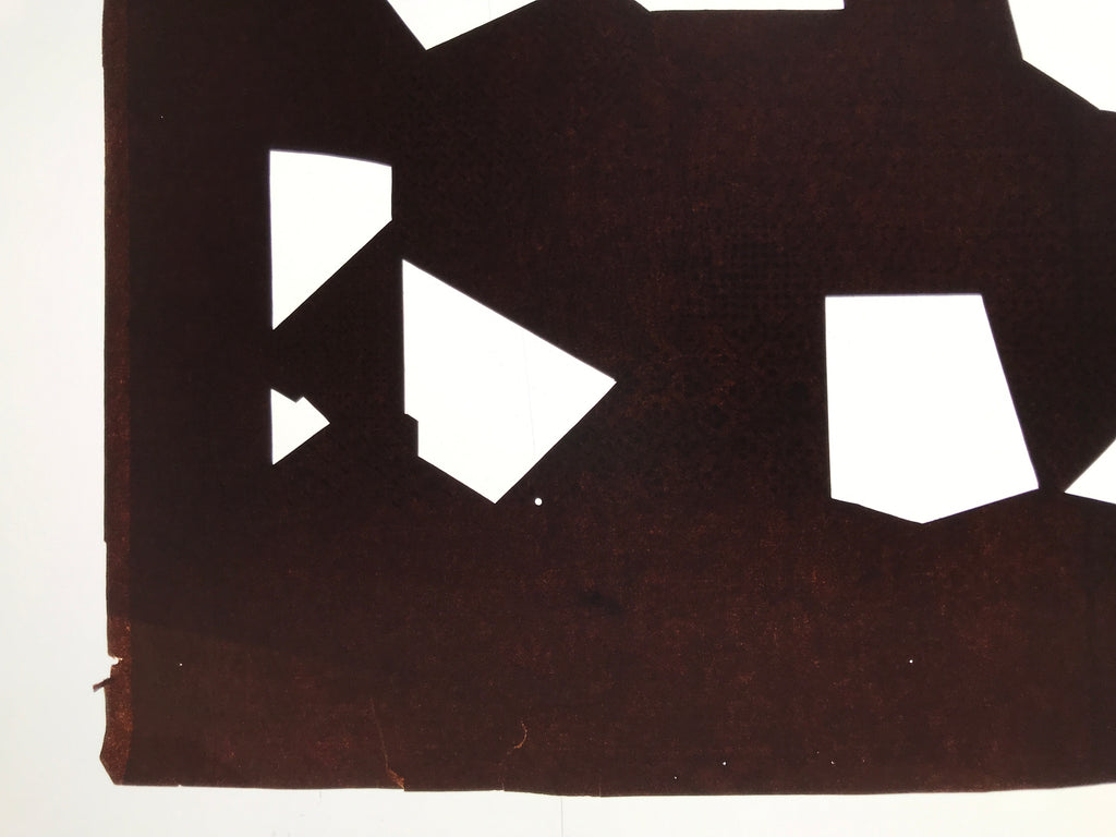 Antique Japanese Katagami Kimono Paper Stencil Katazome Abstract Shapes 4Y646